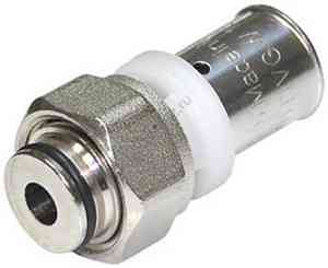 Соединитель коллекторный ПОД ПРЕСС для МП труб VALTEC 16х1/2"ВР VTc.712.N.1604