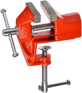 Тиски слесарные 55мм на струбцине /24