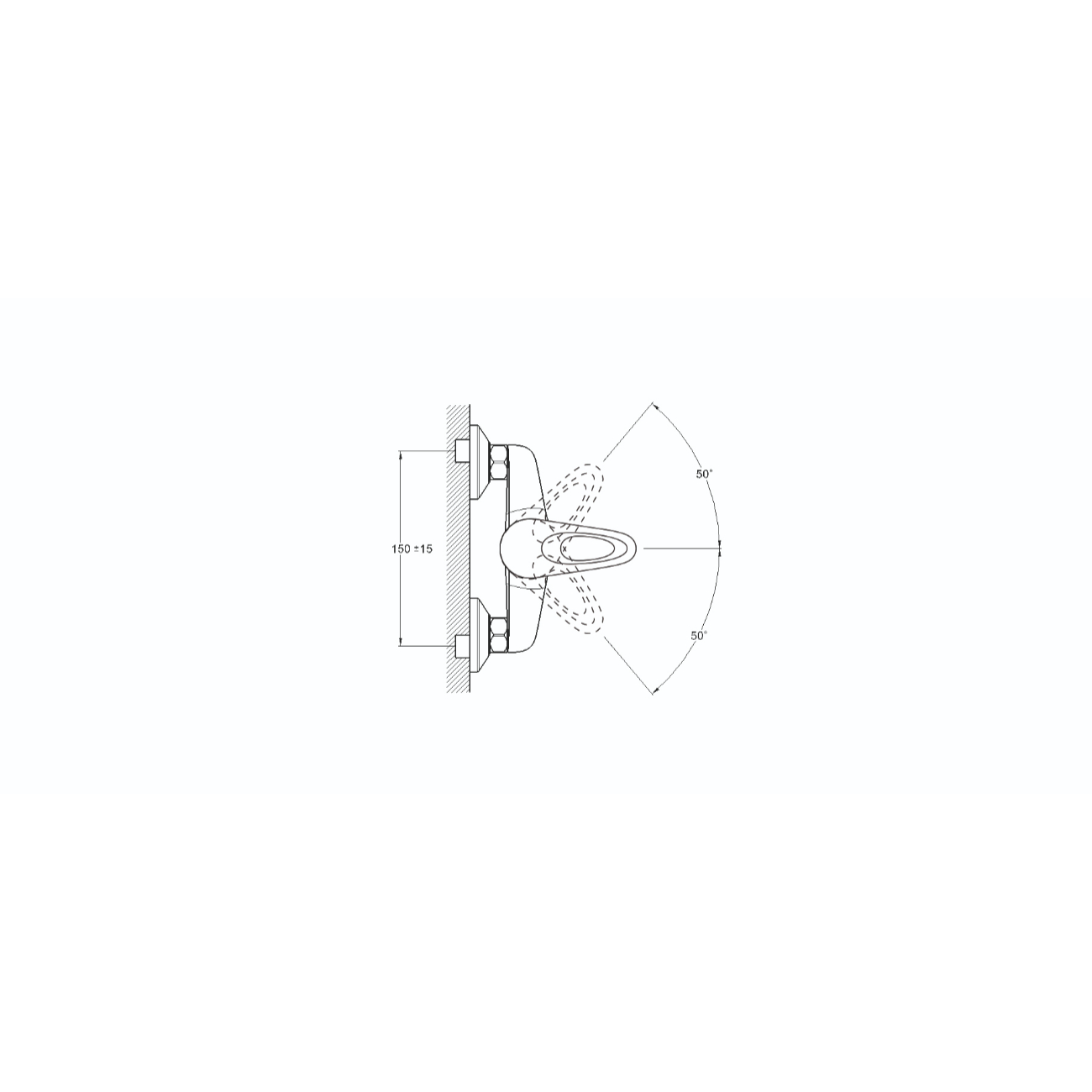 Смеситель для ванны G-Lauf KLO5-A048